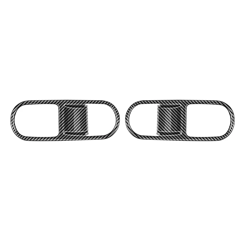 Carbon Fiber Back Row Window Glass Lifting Switch Buttons Decoration Cover For Hyundai IONIQ 6 2022-2023 High Match