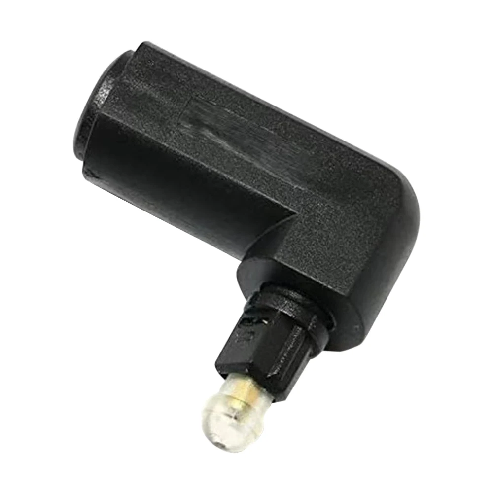 360 度デジタルオーディオコンピュータテレビ DVD オーディオ光ファイバーケーブルスクエアポート 90 度光オーディオコネクタアダプタ