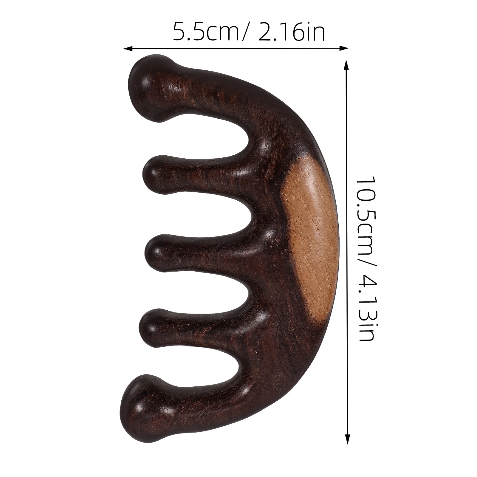 Picture 4: Wooden Wide Tooth Comb for Hair Detangling and Scalp Massage - Natural Wood Massage Comb for Women Men Portable Comfortable