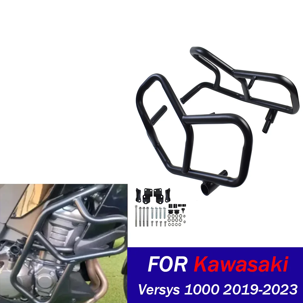

Versys 1000 защита двигателя, дорожная защита двигателя для Kawasaki Versys 1000 2019-2023, защита рамы мотоцикла, аксессуары для бампера
