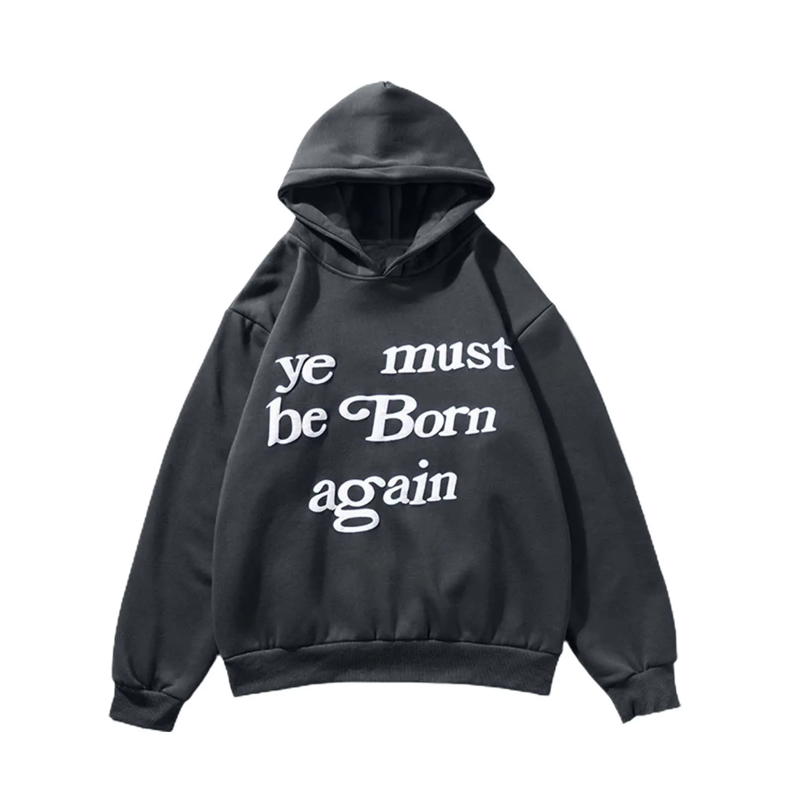 Padded Men'S Street Hip Hop Hoodies Ye Must Be Born Again Creativity Hooded Sweatshirt Cactus Plant Flea Market American Hoodies