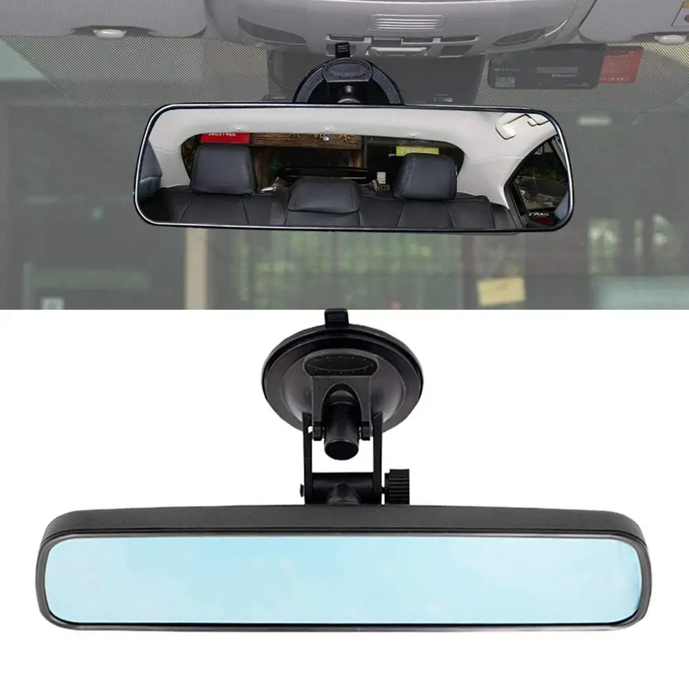 Non-slip Rear View Mirror 360 Degree Adjustable Super Suction Cup Curved Mirror Car Interior Clear Auxiliary Mirrors Universal