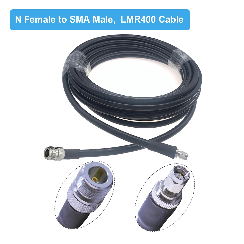 Cavo Coassiale LMR195 N Maschio-Femmina 50 Ohm – Jumper Per Antenna E Apparecchi Wireless, 1 Metro