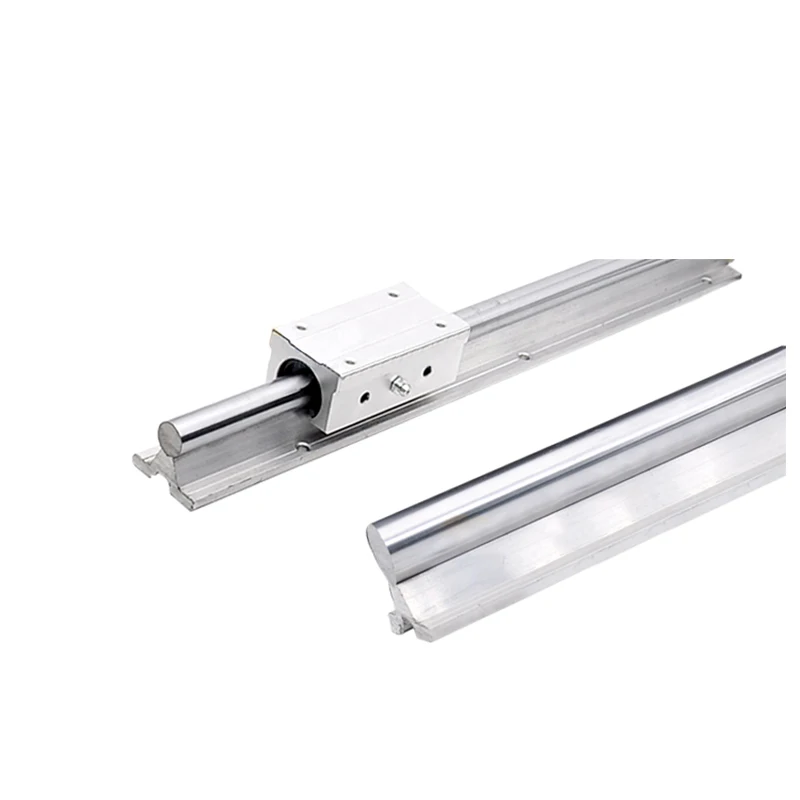 1 pcs Linear Guideway SBR Guideway SBR12 SBR16 SBR20 Length 200mm 300mm Aluminum Bracket Optical Axis  For CNC 3D Part