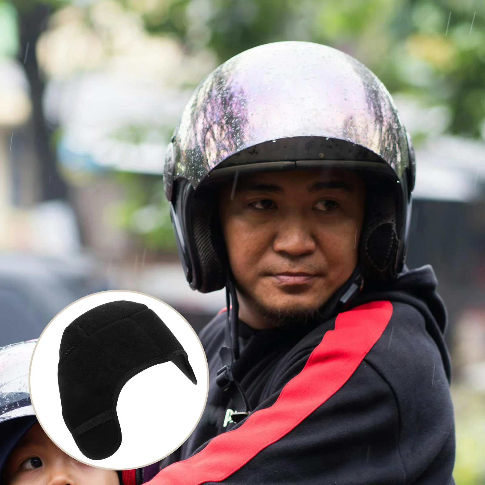 

Winter Liner Removable Sponge Padding Washable Windproof Thermal Insert for Motorcycle Ski Cycling Outdoor Sports Cold