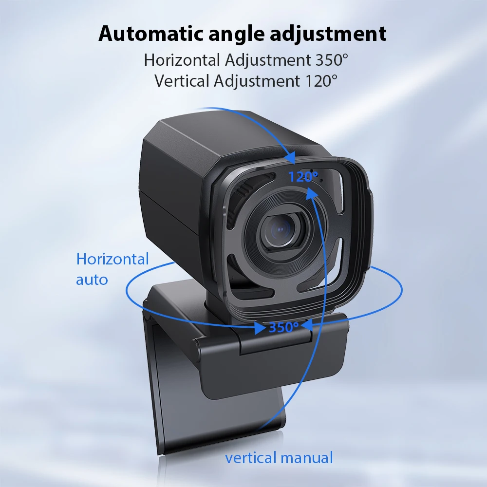 1080P Full HD Webcam AI Auto Tracking Webcamera met afstandsbediening Microfoon Live streaming Minicamera voor pc Laptop Desktop