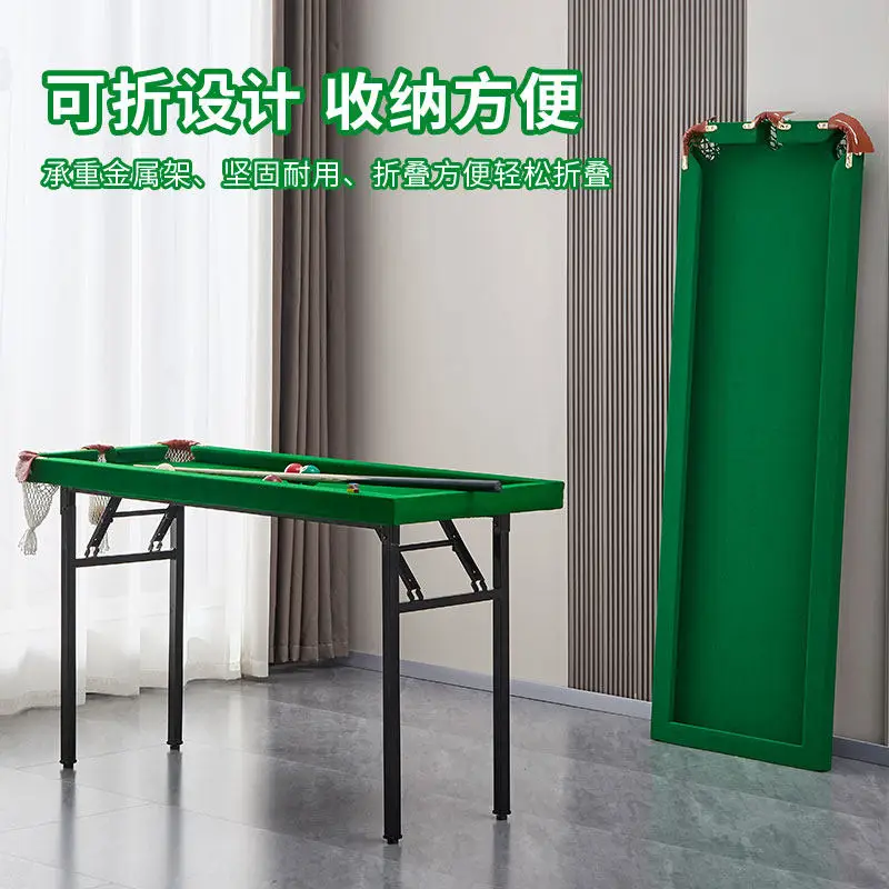Five-point training pool table adult indoor family folding five-point household accurate portable practice artifact