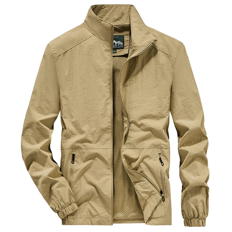 Plus Size 7XL 8XL Męska kurtka Aviator Sprng Military Bomber Jacket Summer Casual Gym Joggers Sportowa kurtka do biegania Odzież męska