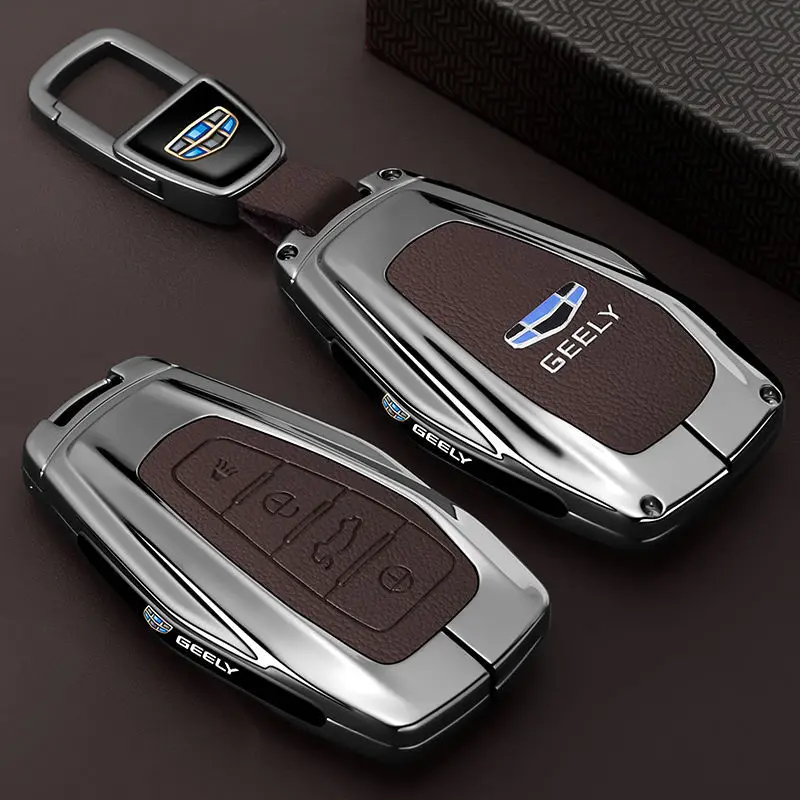 

Premium Zinc Alloy Key Cover Case for Geely Emgrand/Starray/Starray L/Cowboy/Binrui Cool/Boyue/Binyue/GS - Key Fob Shell