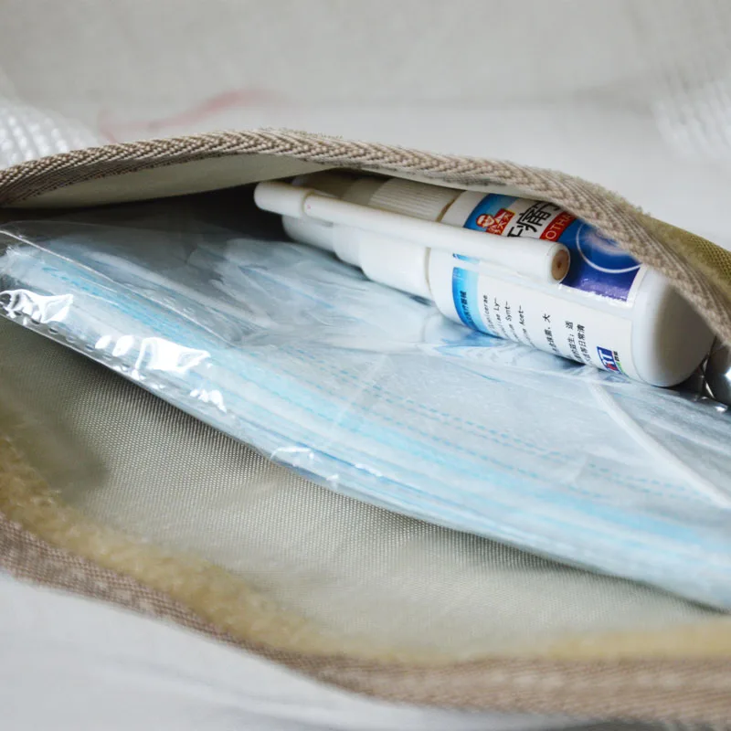 Bolsa de almacenamiento de máscara portátil para niños, organizador de cubierta de nariz, herramienta de entrada para estudiantes, bolsa con Clip para máscara, almacenamiento de moscas