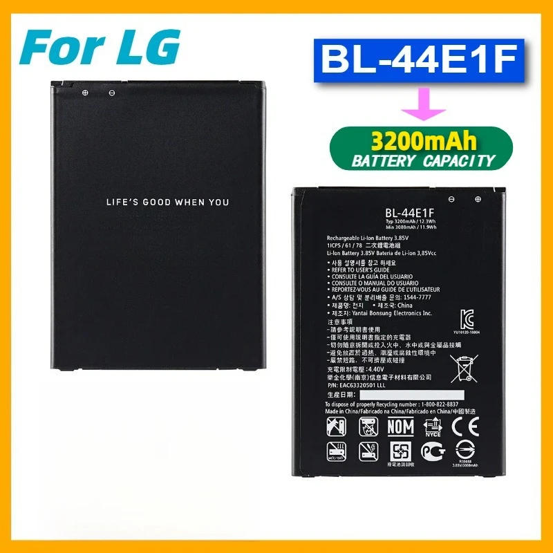 

BL-44E1F 3200mAh Battery for LG V20 VS995 US996 LS997 H990DS H910 H918 F800 H990 Mobile Phone Batteries