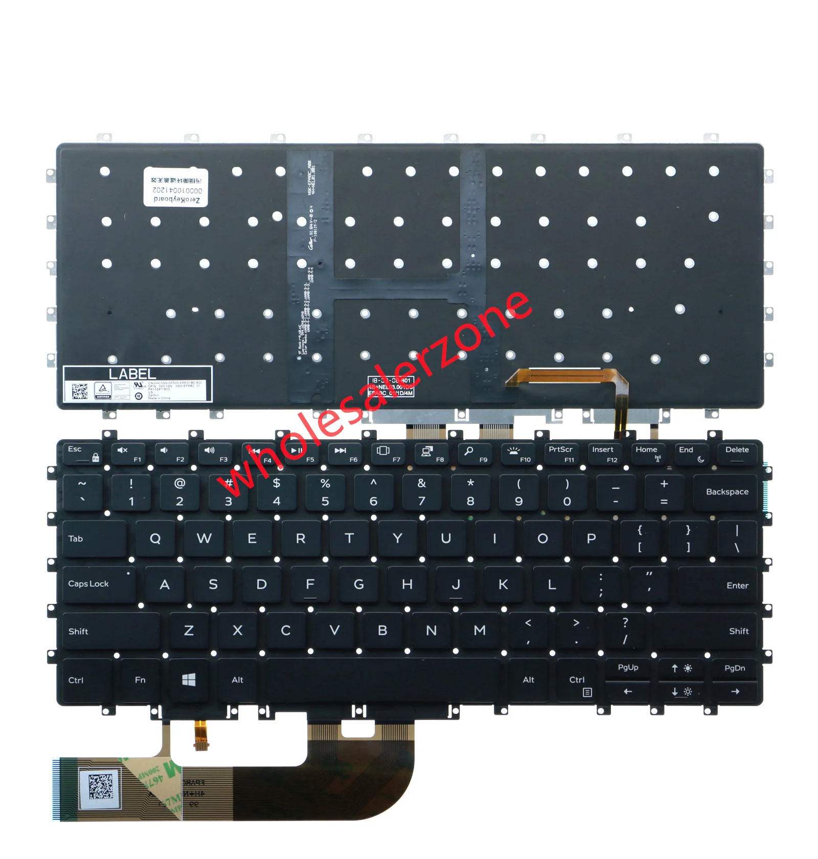 لوحة مفاتيح أمريكية لأجهزة الكمبيوتر المحمول Dell XPS 15 9575 2-in-1,15-9575,series 15-9575-D2605TS 15-9575-D2805TS 15-9575-D2801TS 15-9575-D1805TS