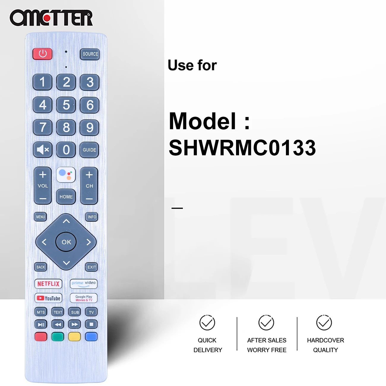 Remote Control SHWRMC0133 for Sharp 40BL2EA 40BL3EA 40BL4EA 40BL5EA 50BL2EA 50BL3EA 50BL4EA 50BL5EA 55BL2E TV without Voice