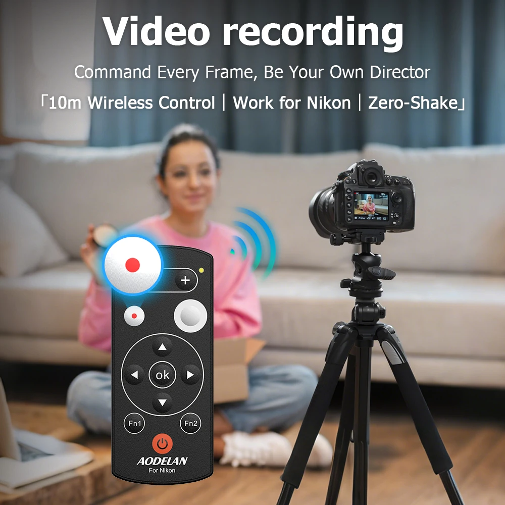

AODELAN Беспроводная камера с дистанционным управлением и спуск затвора для Nikon Z5 Z30 Z6II Z7II Zfc P1000 P950 Z50 B600 A1000; Замена ML-L7