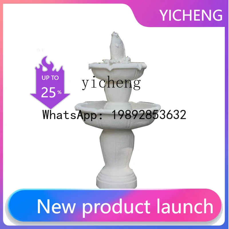 

B1 outdoor fountain European sculpture fish pond flowing water living room decoration floor garden ornament fairy garden