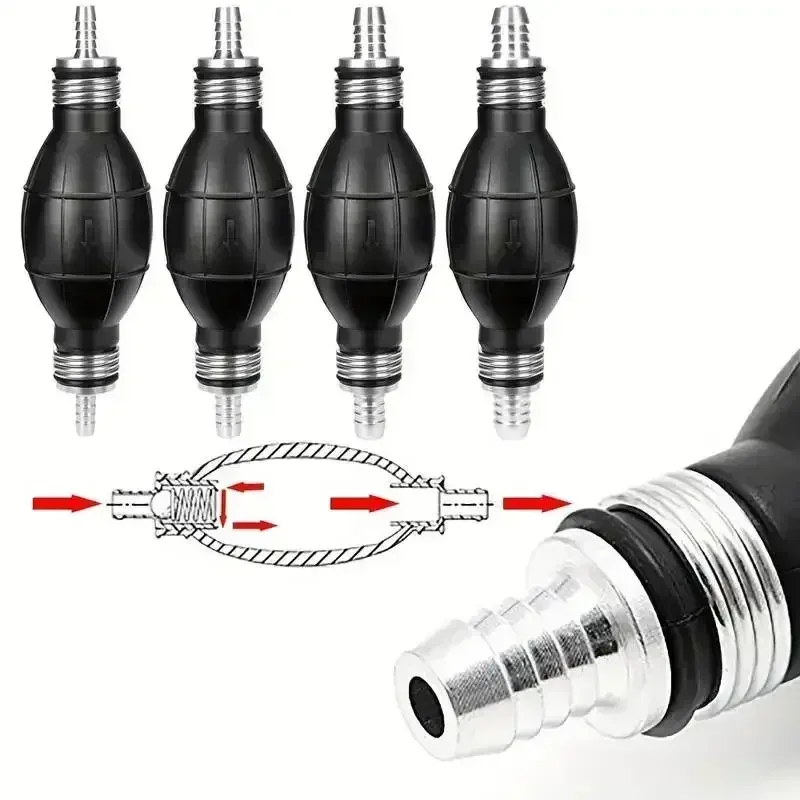 Rubber Aluminum Universal Petrol Diesel Hand Fuel Pump Manual Liquid Oil Transfer Pump Gasoline Pump Oil Suction Device view 4