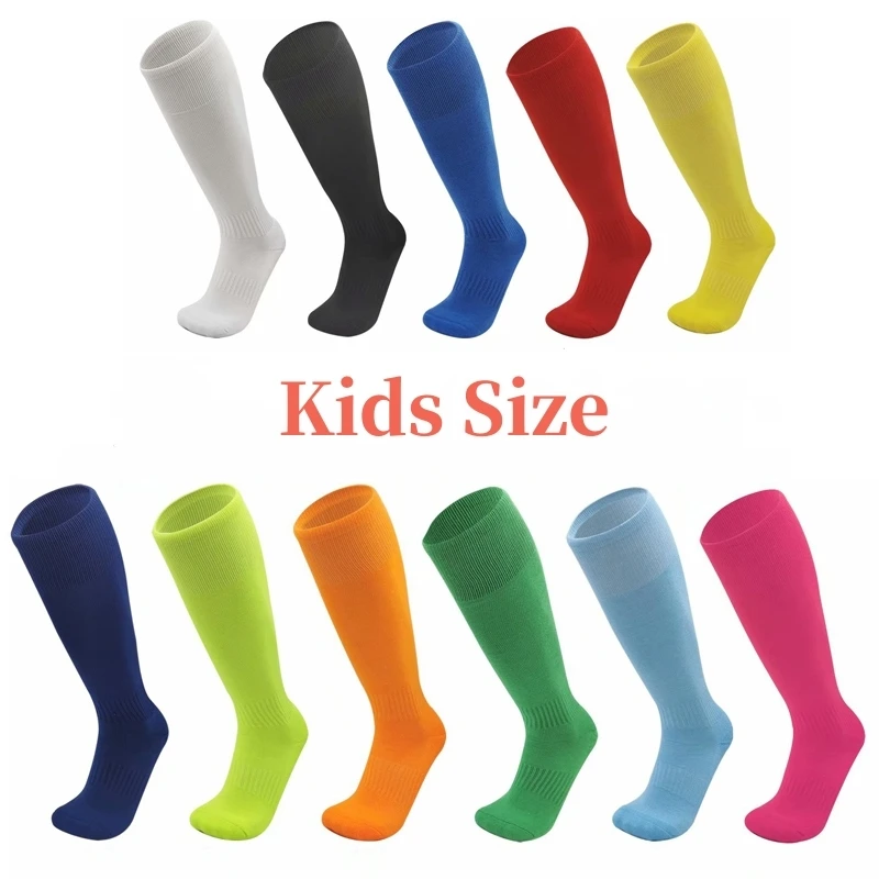 Kids Children Long Football Soccer Socks Stockings Over Knee High Breathable Outdoor Sports Volleyball Baseball Boy Girl Socks