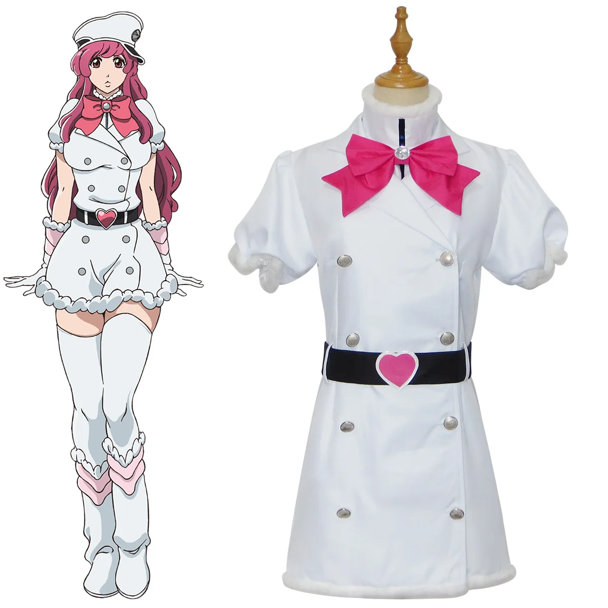 Meninas McAllon Cosplay Costume Anime TYBW Wandenreich P: The Power Quincy Sternritter White Uniform Outfit Dress