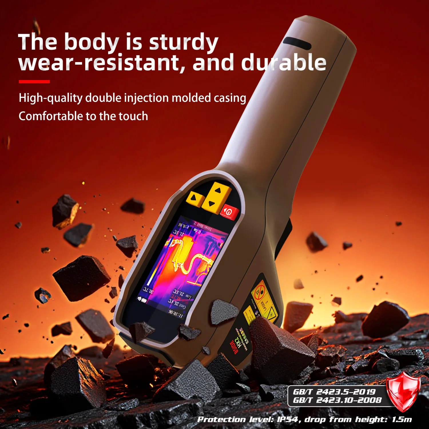 BSIDE 240x320 IR Resolution Thermal Imager, Portable Handheld with HD Display for Electrical Inspection