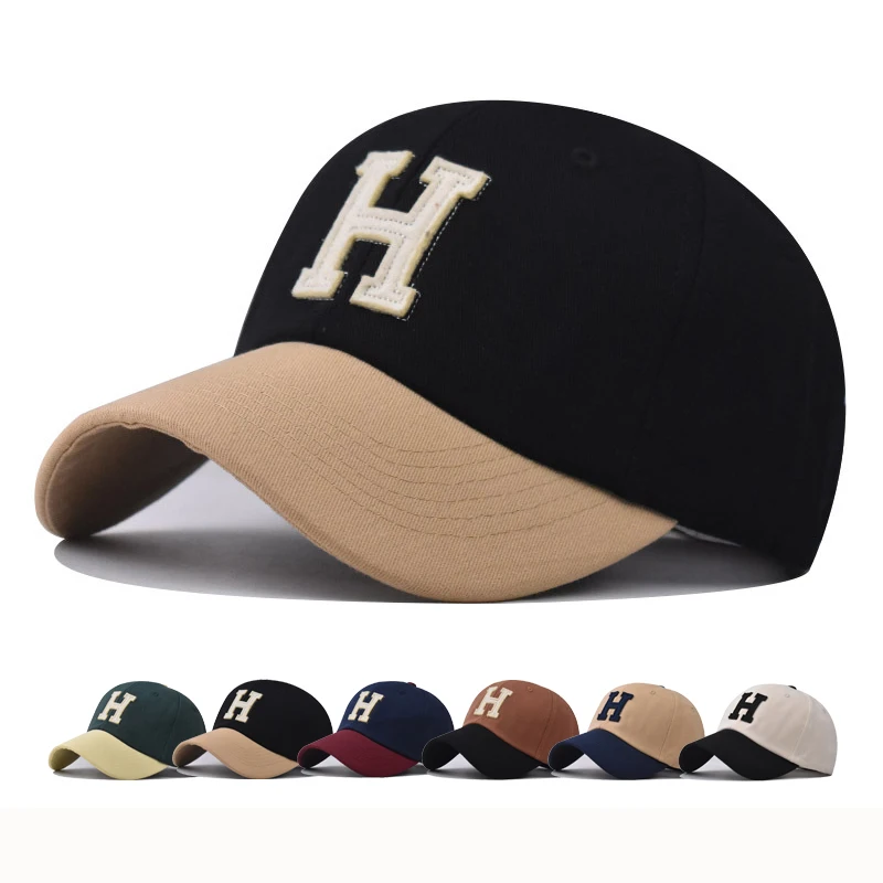 Czapka z daszkiem czapka typu Snapback czapka z daszkiem wiosna jesień czapka z daszkiem czapka sportowa H czapka z daszkiem dopasowana czapka Hip