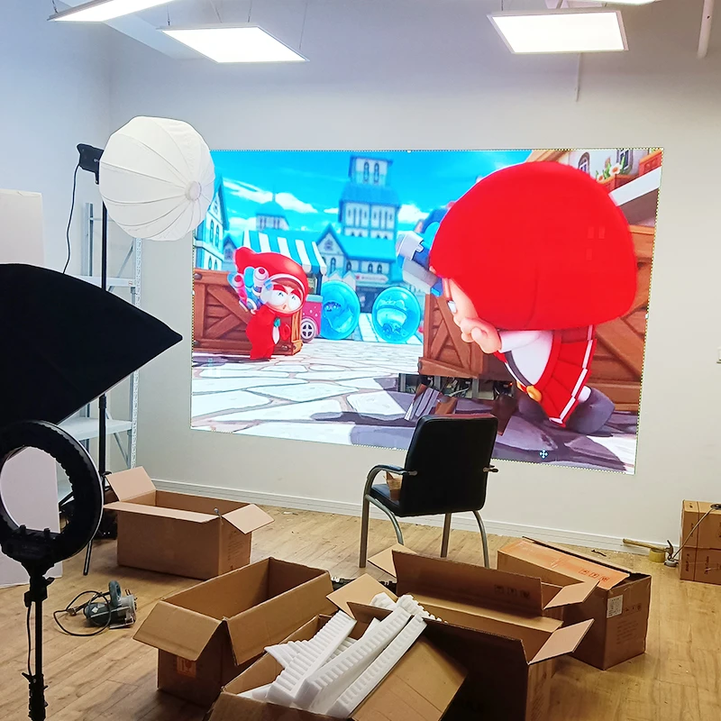 تخصيص Helitong داخلي بكسل صغير الملعب P1.538 سلس وحدة إضاءة LED جداريّة 4K 8K كامل اللون شاشة عرض الفيديو لوحات 2-year War