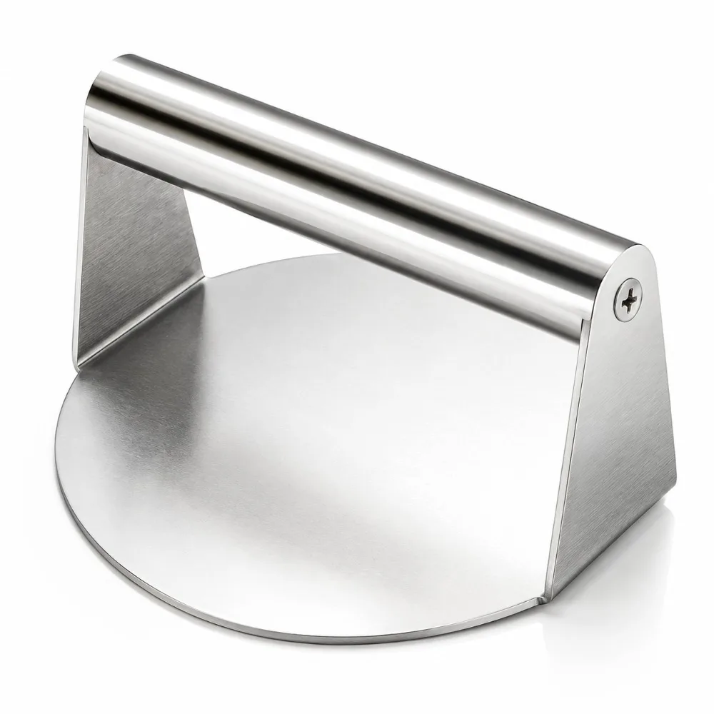 Burger Patty Press Stainless Steel Burger Patty Press Heavy Duty Non Stick Maker Teppanyaki BBQ Grilling Outdoor Supply Tool Set view 4