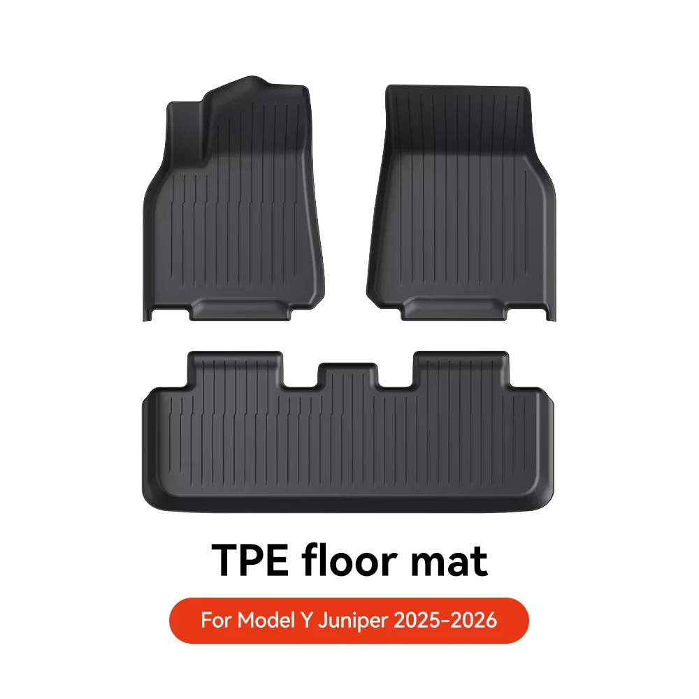 YZ Tesla vloermatten Model Y 2021-2026 Model 3 Highland kofferbakmat bagagemat TPE waterdicht antislip set vloermatten