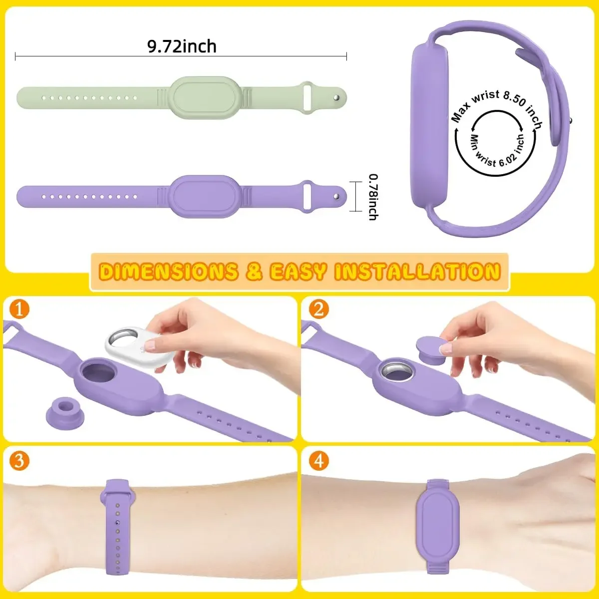 Case for Samsung Galaxy SmartTag 2 Soft Silicone Strap Bracelet Protective Cover Shell for Galaxy SmartTag2 Children Watch Strap