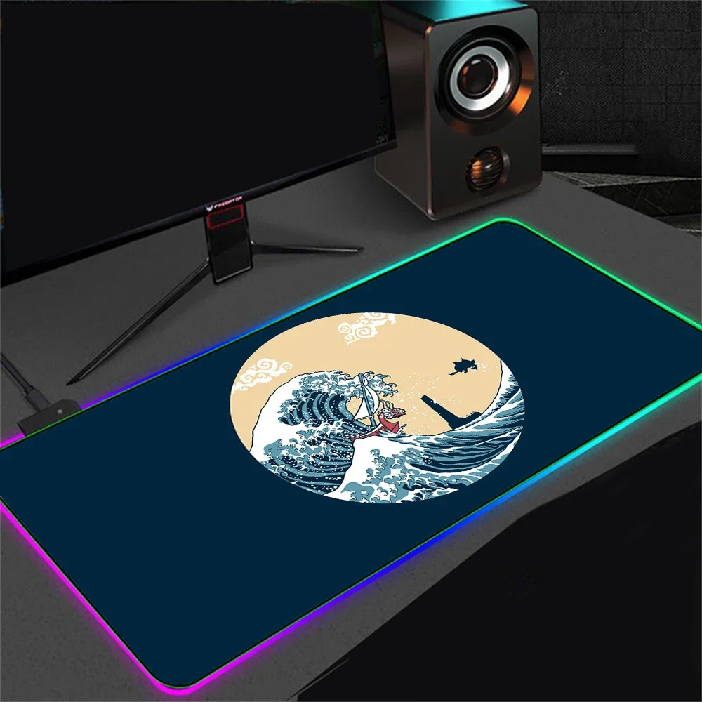 

LED Light Mousepad RGB Keyboard Cover Desk-mat Colorful Surface Mouse Pad Waterproof Multi-size World Computer Gamer CS Dota