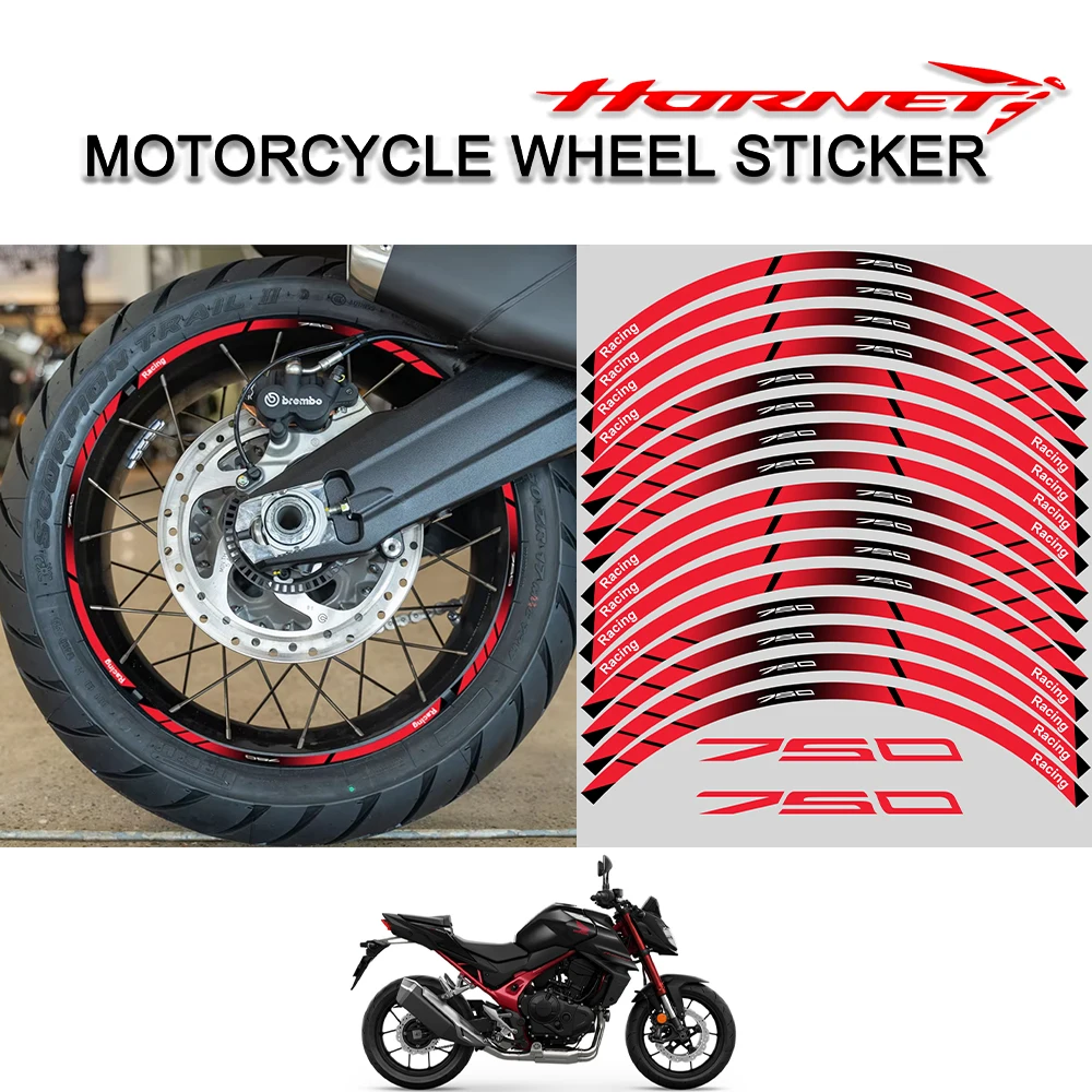 

For Honda CB750 Hornet Motorcycle Accessories Motorcycle Wheel Protection 3D Sticker Waterproof Decorative Sticker