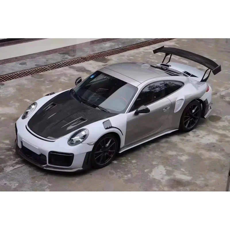 

High Quality GT2 RS Style Carbon Fiber Engine Hood Surround for 991
