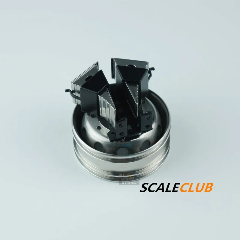 Scaleclub modelo 1:14/16 tapón Universal para estante de neumáticos de repuesto de Metal con cabeza de arrastre para Tamiya Lesu Rc camión remolque volquete