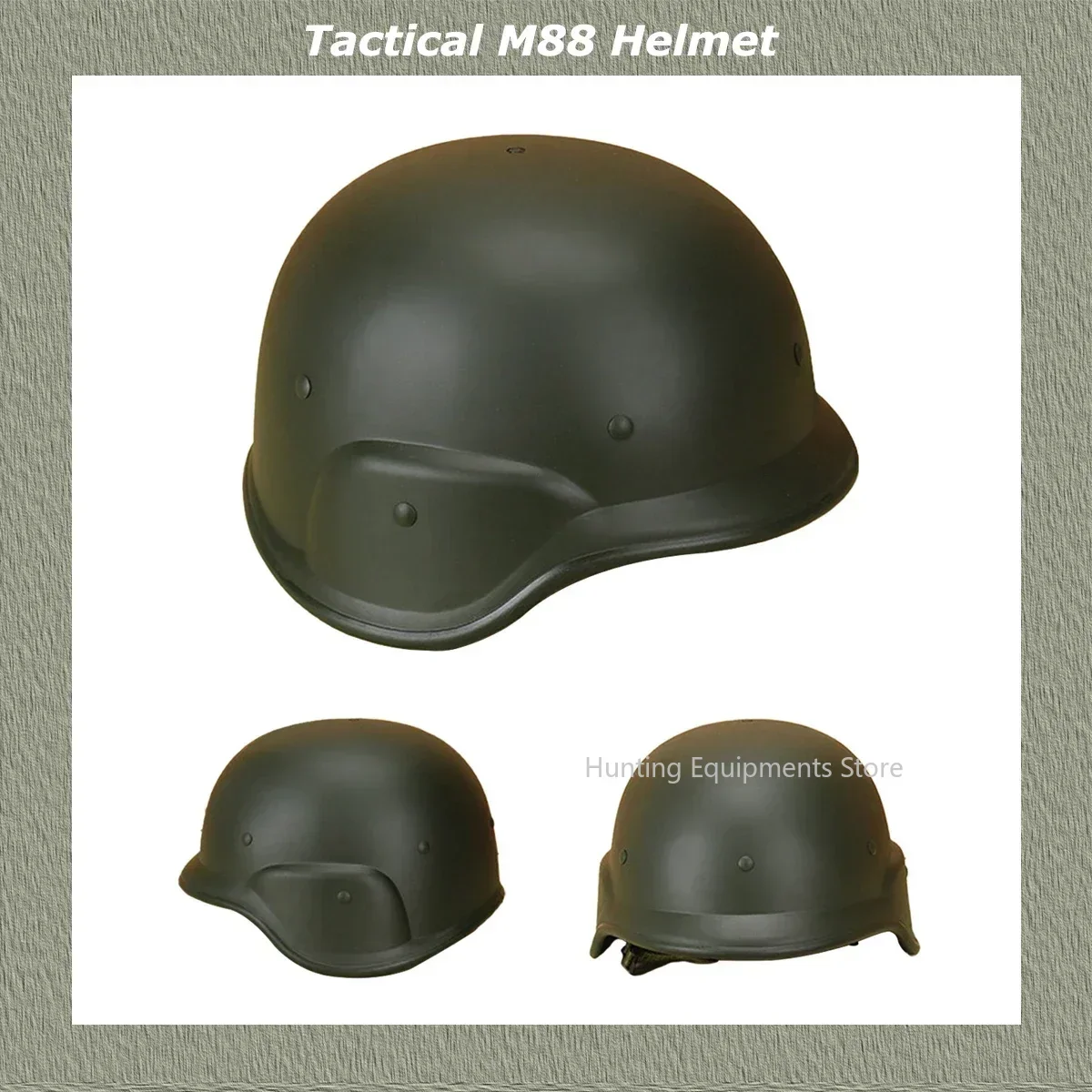 M88 Helmet Tactical Helmet CS Field Combat Motorcycle Riding ABS Plastic Jungle Game Protective Safety Helmet World War 2 German