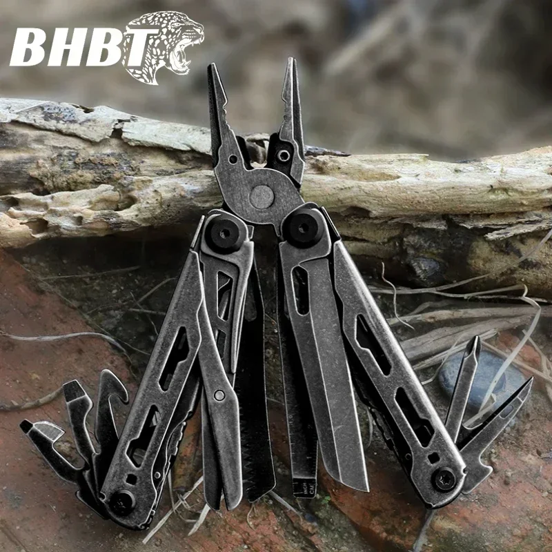 BHBT Diy17-in-1 Multi functional EDC Pliers Multi functional Folding Knife Scissors Outdoor Survival Equipment