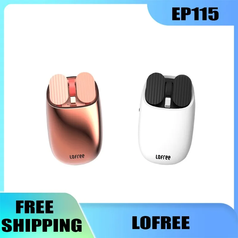 

LOFREE EP115 Картофельные чипсы 24 ГГц Беспроводная Bluetooth-мышь DPI3600 Перезаряжаемая 2-режимная персонализированная мышь для ноутбука для домашнего офиса