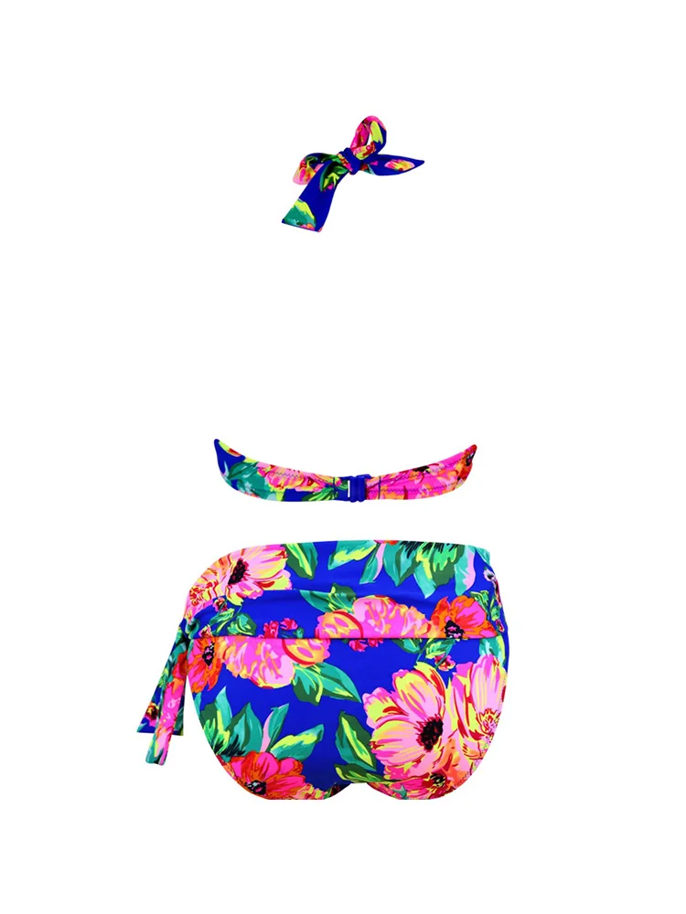 Miyouj 2024 Bikini Sets Floral Printed Swimwear Women's Swimming Suit Push Up Bikinis New Two Piece Suits High Waist Biquini