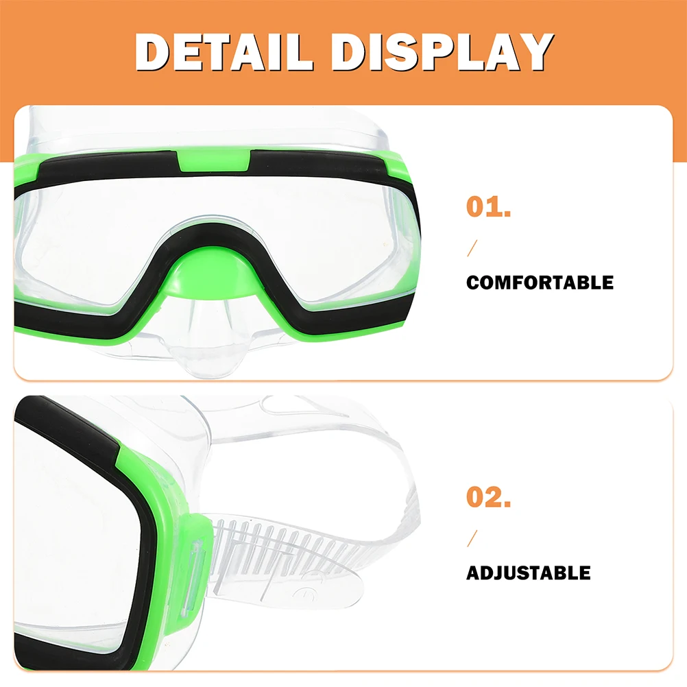 

Diving Goggles Set Snorkeling Mask Child Kids Swimming Gear Scuba Snorkel Tool Comfortable Watertight Seal Lightweight Clear