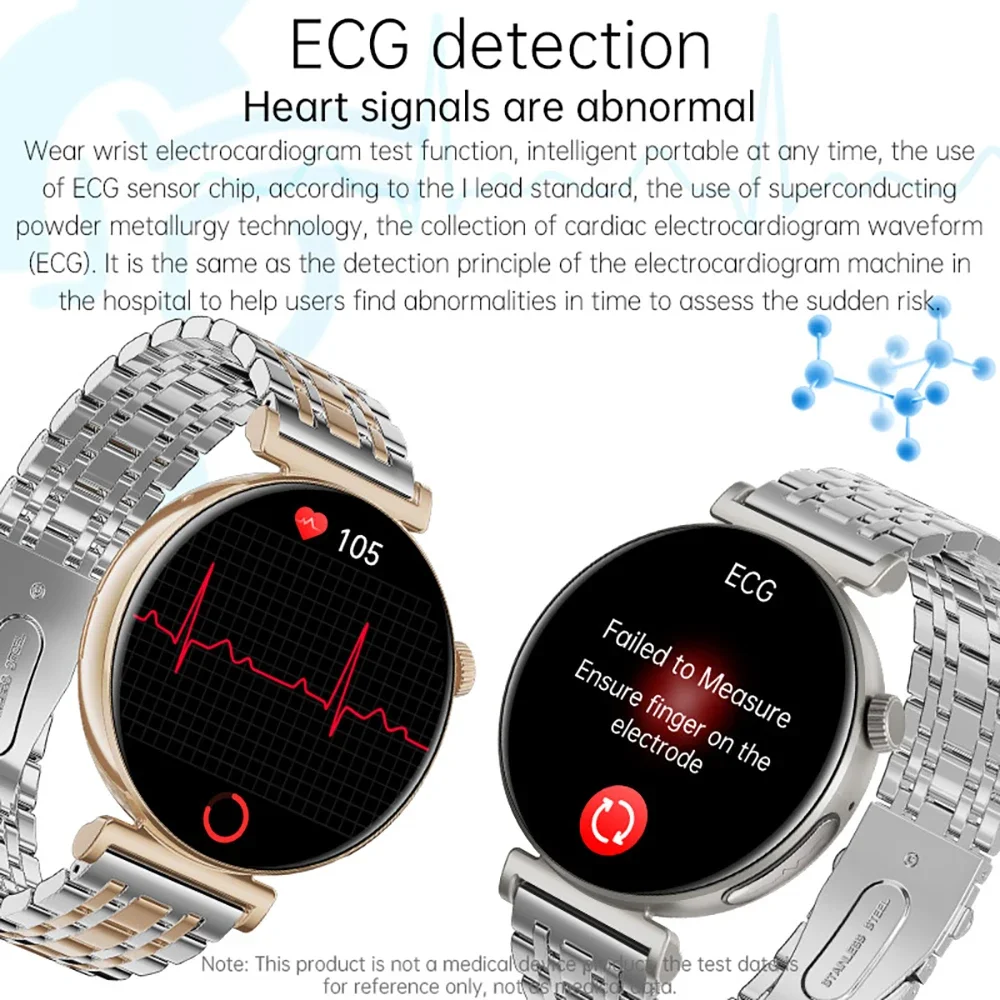 VALDUS VL45 Pro Smartwatch Women ECG SOS Fitness BT Call Voice Assistant Heart Rate Temperature AMOLED 2025 New Smart Watch