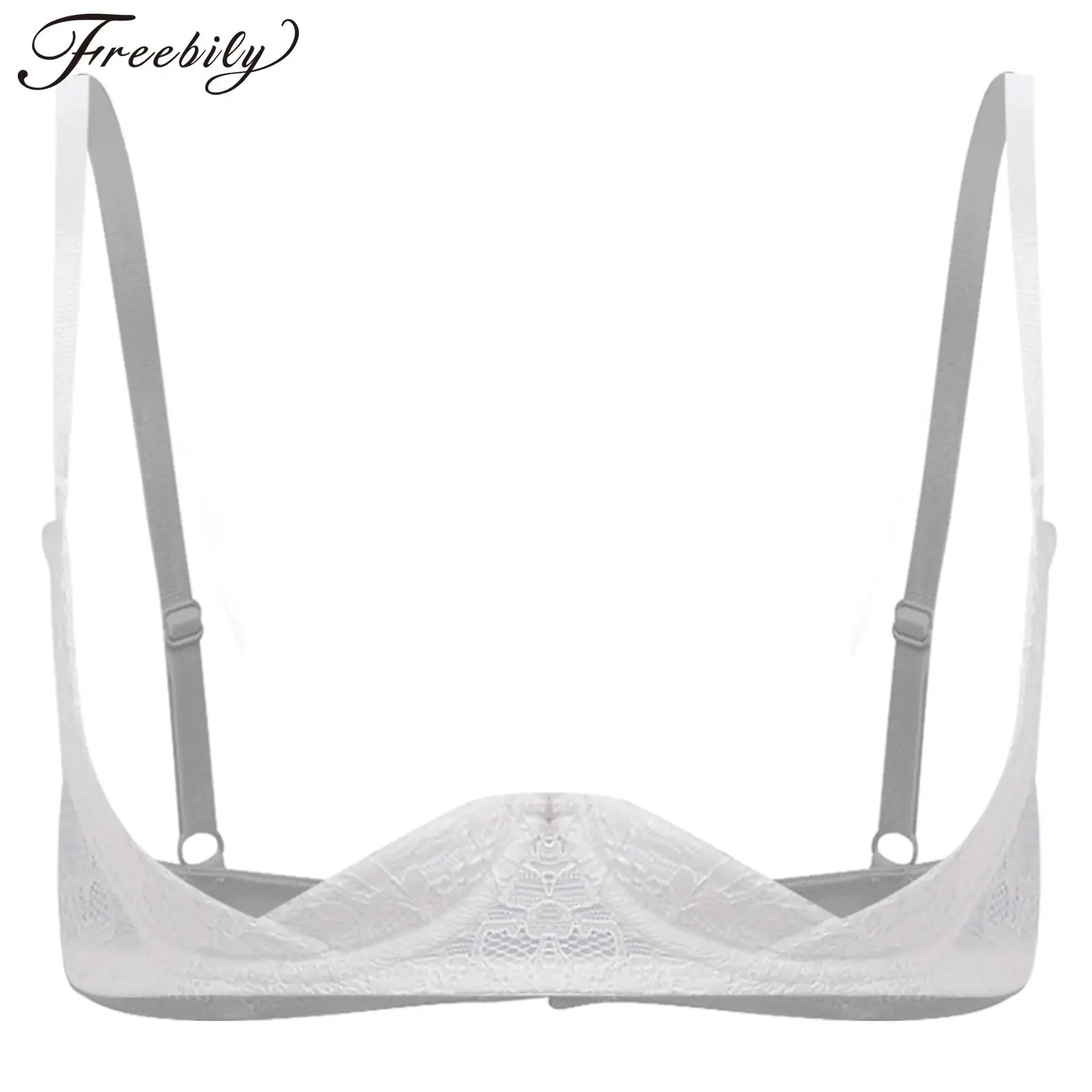 

Женский сексуальный кружевной бюстгальтер с цветочным принтом 1/4 чашки, балконет, нагрудный бандаж, пуш-ап на косточках, открытые соски, бюстгальтер, сексуальное женское белье, ночное белье