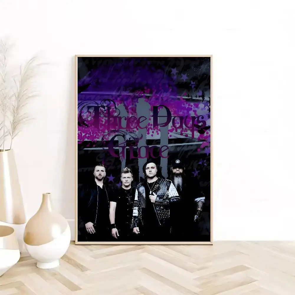 T-Three D-Days G-Grace BAND ملصق ذاتي اللصق فني مقاوم للماء ورقة ملصق مقهى بار غرفة النوم جدار ديكور
