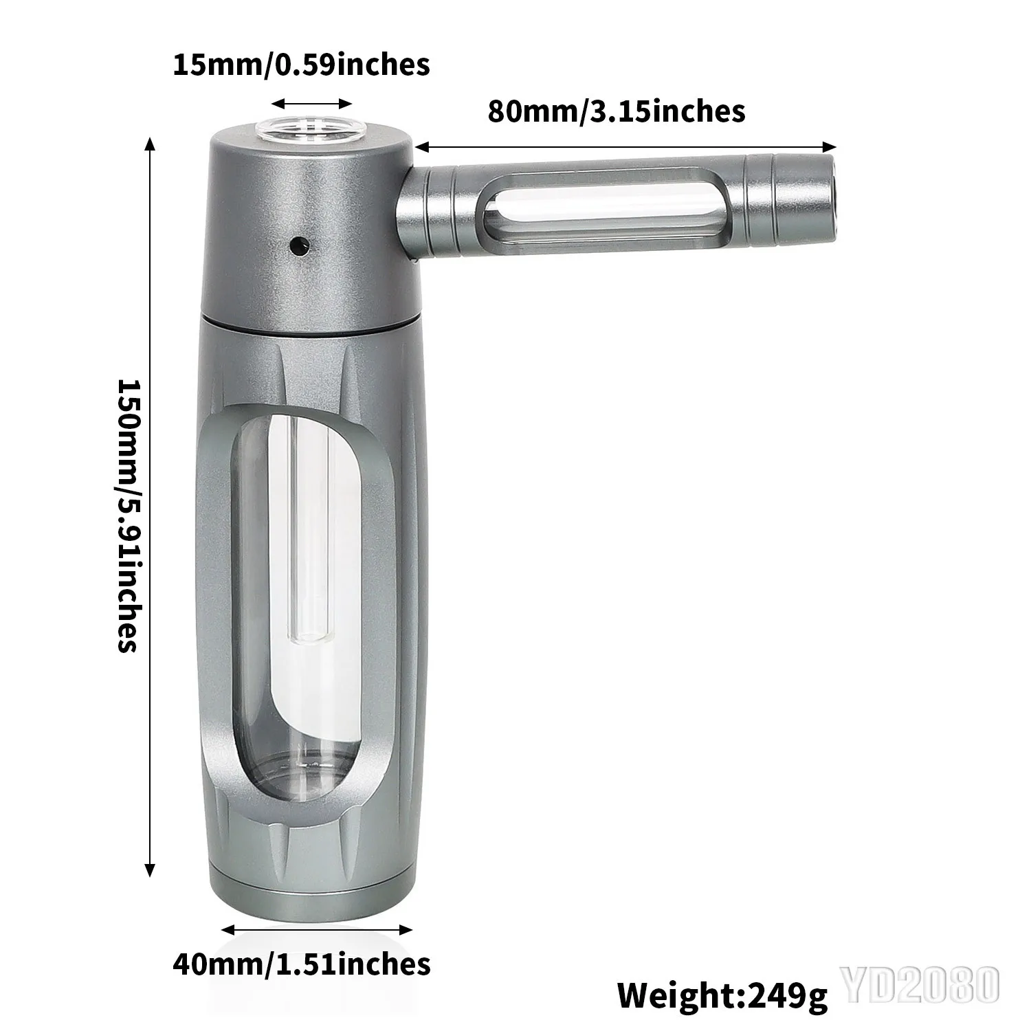 Latest 150mm Portable Aluminum Alloy Glass Metal Flue Pipe for Garden Fire Pit & Outdoor Stove