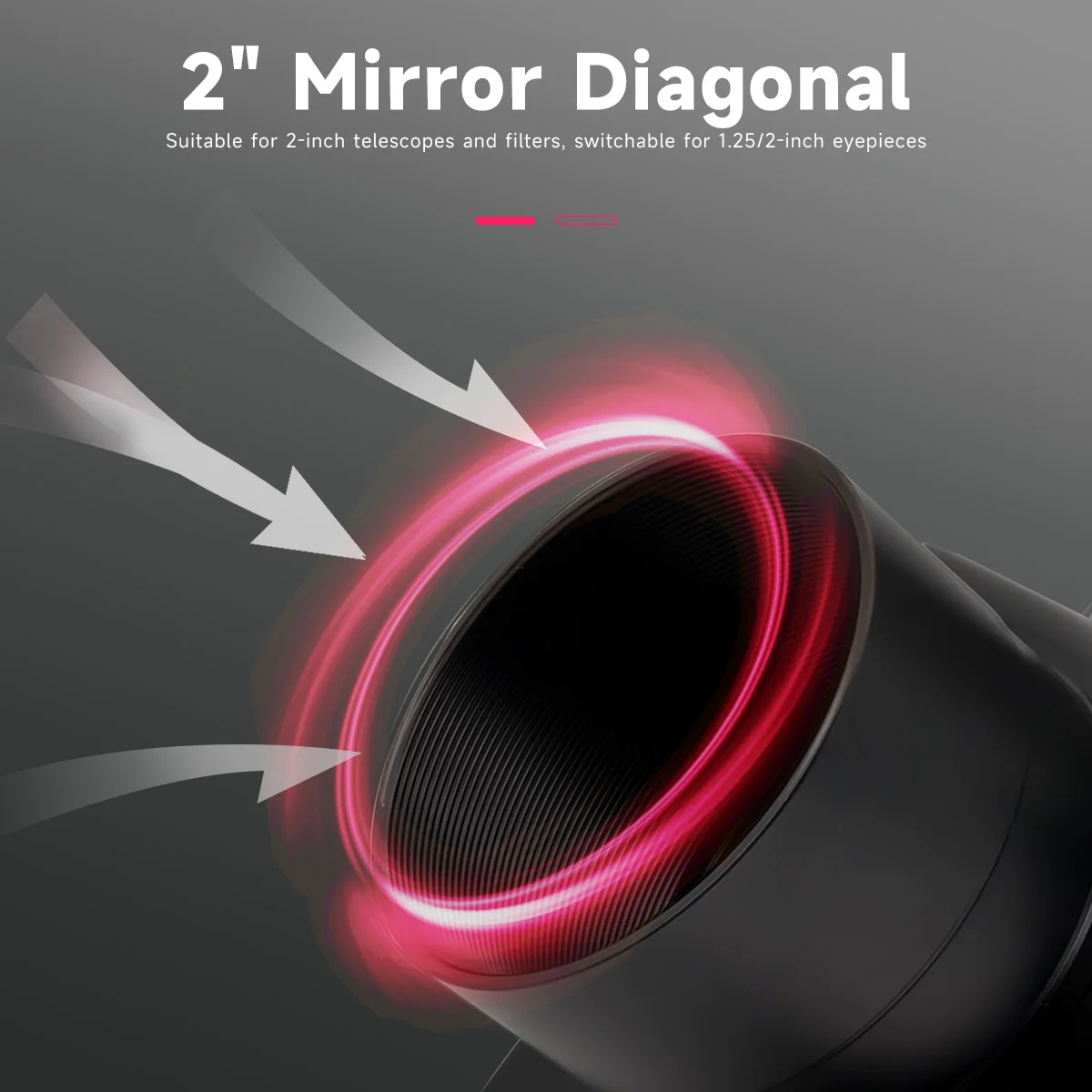 Svbony SV188/SV188P 1.25"/2" Zenith Mirror for Astronomical Telescope, 90% 99% Reflectivity, Full Metal image 2