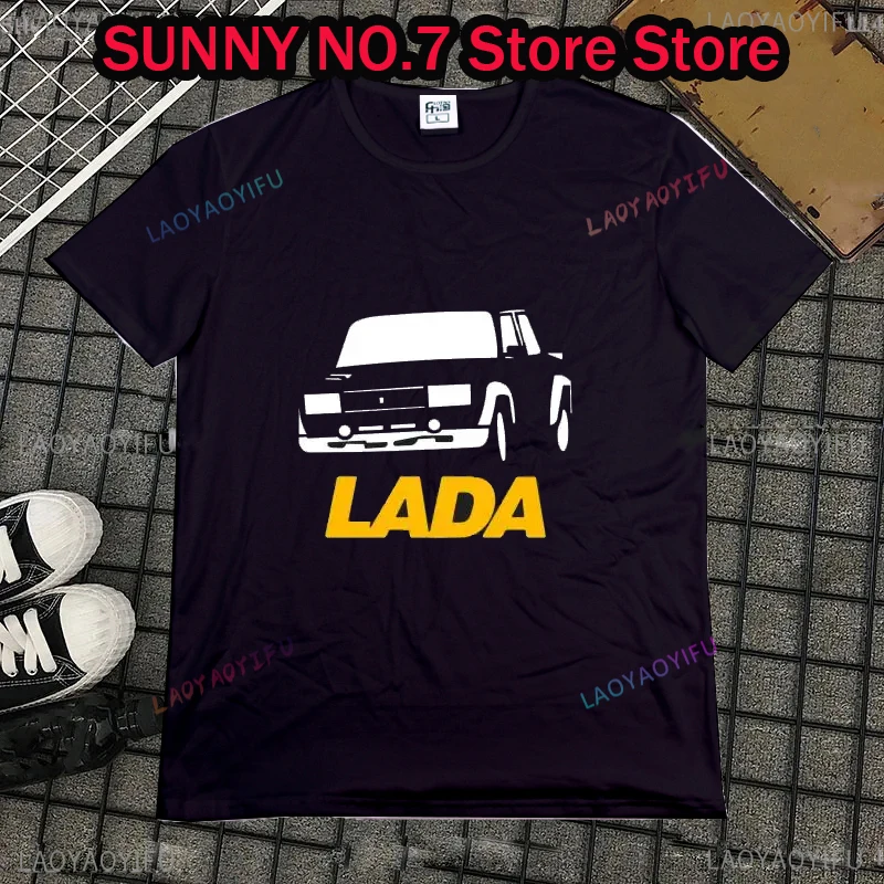 New Lada Vfts Autosport Rally T-shirt Wrc 2105 2107 Wrc 2021 Men\'s Fashion Fun Brand Clothing T-shirt-3133