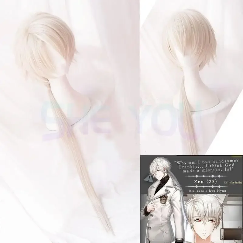 Mystic Messenger Cosplay Wigs, 707 Yoosung Vermont V Wigs, Luciel Choi Vermont Jumin Han Heat Degree Synatale tic Hair, Costume Wigs