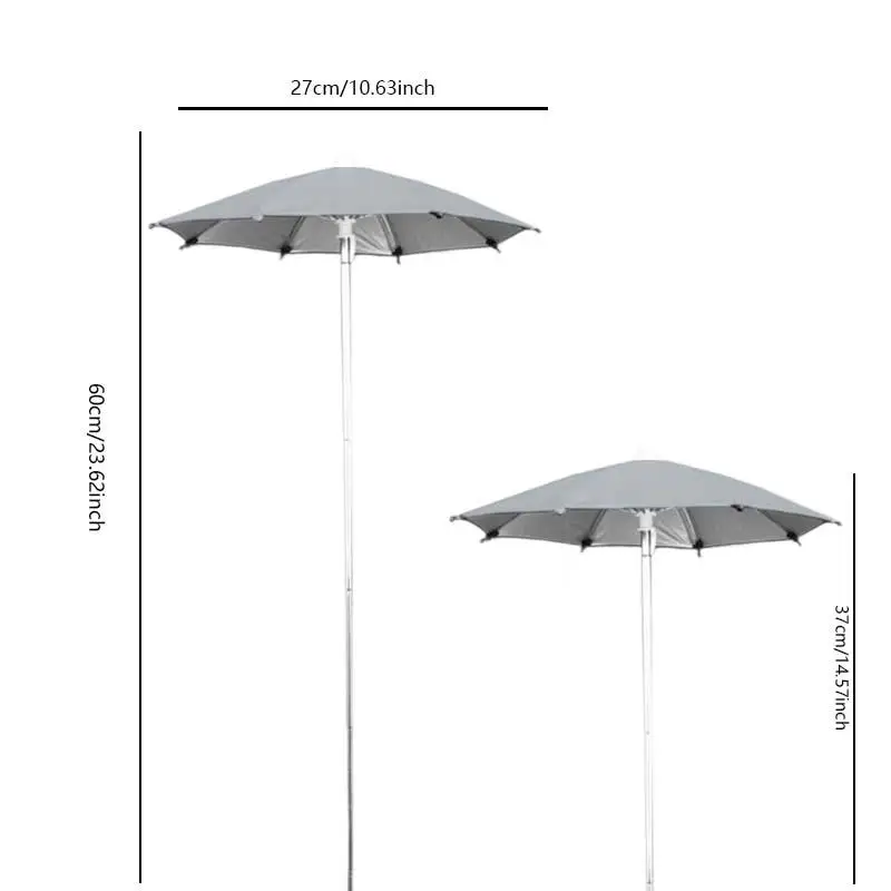 Plant Umbrella Sun Protection Stable Easy Installation Compact Garden Umbrella