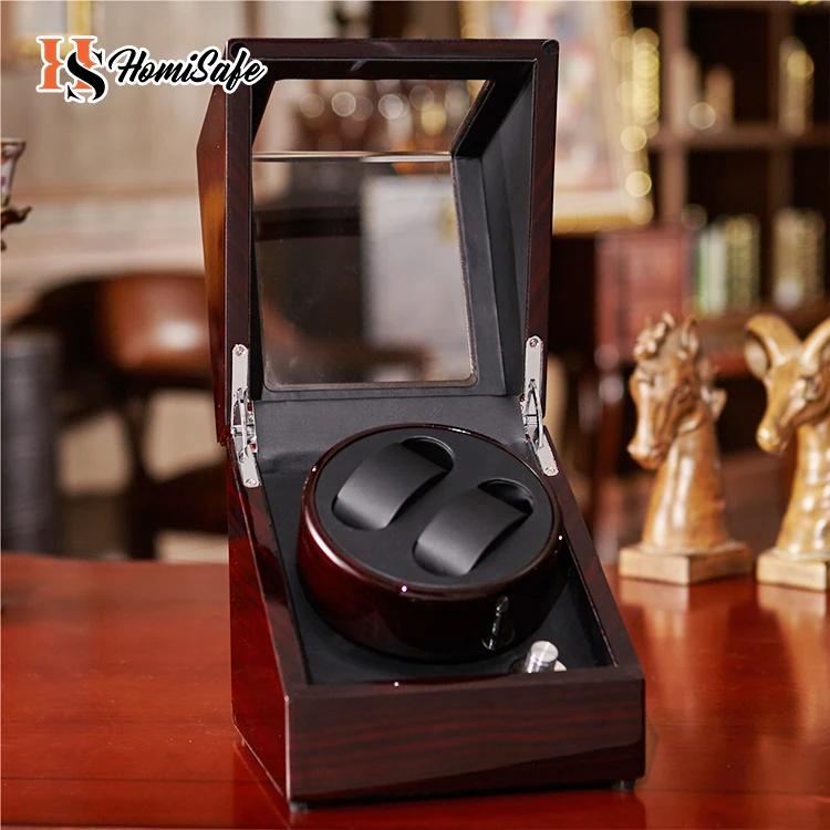 

Hot sales wrist watch winders wood luxury Retro motor mabuchi Automatic watch winder safes