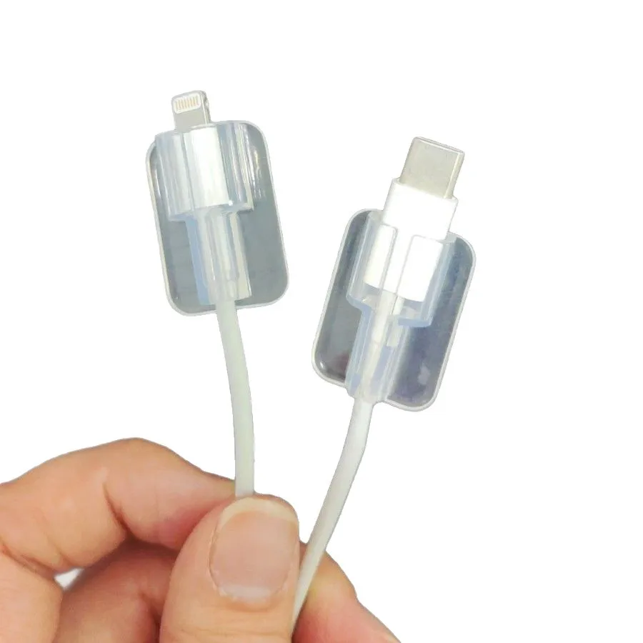 

Universal 10pcs Charger Cord Protector Clip Transparent Cable Protector Cover Sleeve for Cable IPhone Samsung Xiaomi