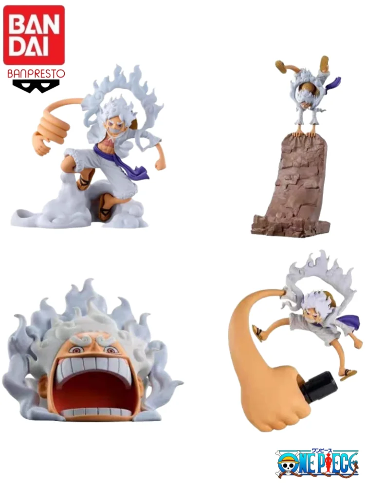 En Stock Original100 % Bandai une pièce beaux ornements Nika Luffy V1 porte-stylo support de téléphone Figure Statue personnages d'anime