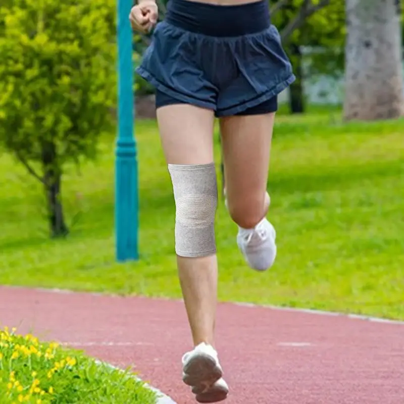 Joelho Manga Compressão Joelho Brace, Pad Estabilizadores Suporte, alívio Do Joelho para Halterofilismo Runner Workout