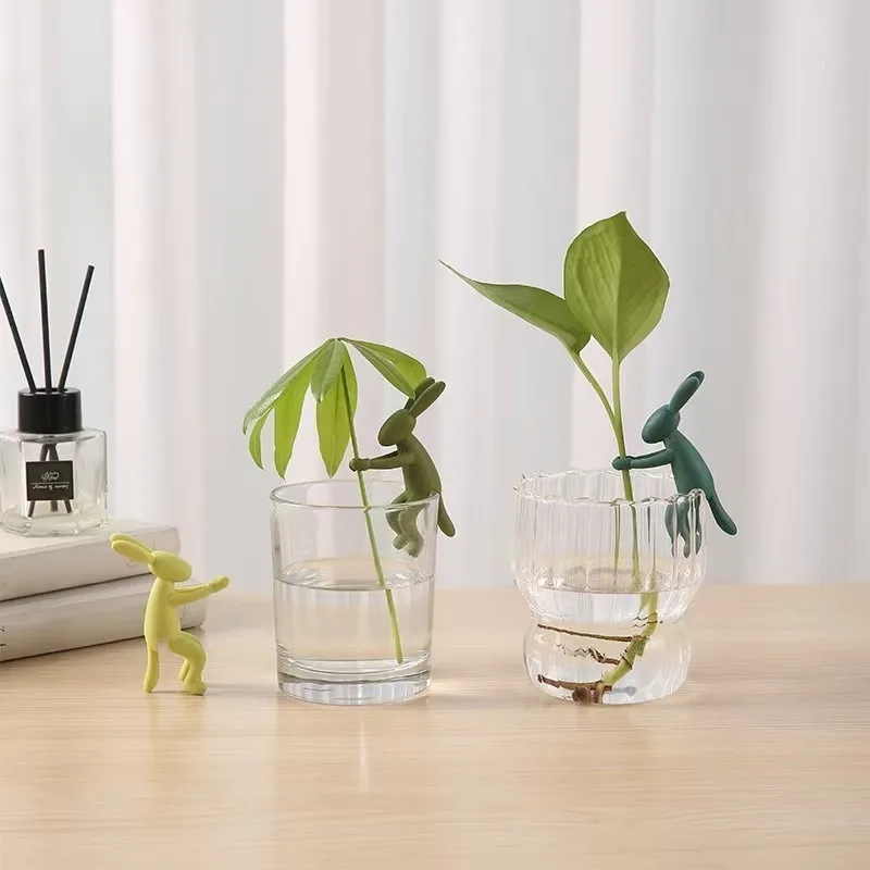 3 قطع من أوتاد نباتات الأرنب اللطيفة - علامات حديقة بلاستيكية متينة للأعشاب الداخلية والزهور الخارجية والحدائق الخيالية